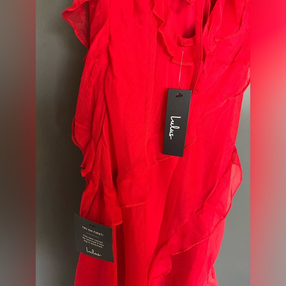 Lulus Ruffled Dress - NWT - Picture 7 of 9